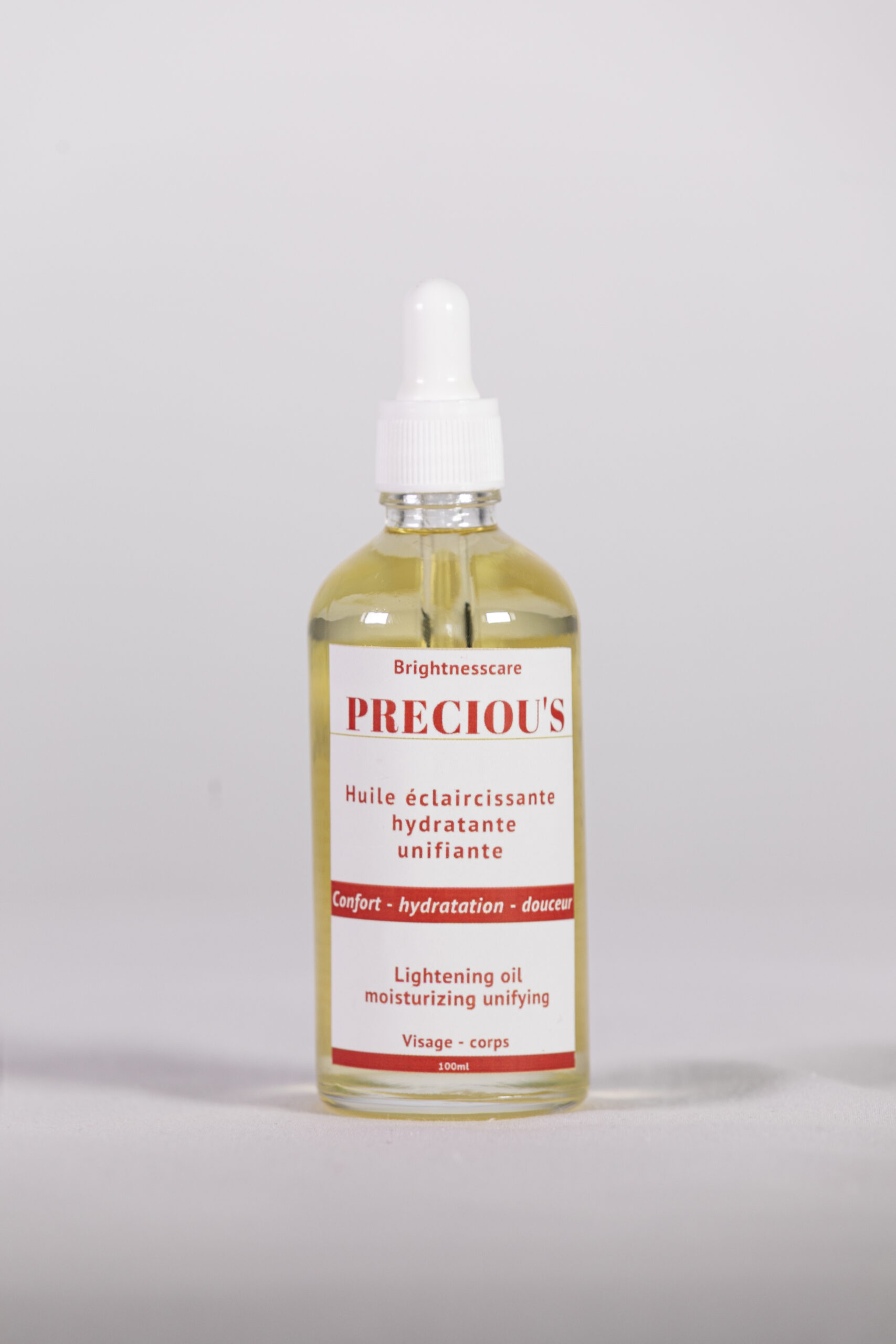 Preciou's Huile éclaircissante Hydratante Unifiante