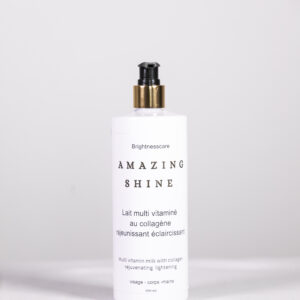 AMAZINE SHINE Lait Multi vitaminé au collagène Rajeunissant éclaircissa