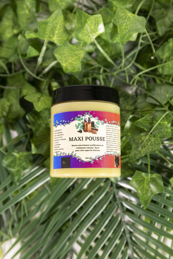 maxi pousse Beurre nourrissant accélérateur de croissance - volume - force pour tous types de cheveux